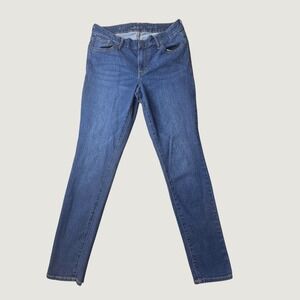 Old Navy Jeans Womens 8 Blue Rockstar Super Skinny Mid Rise Stretch Denim